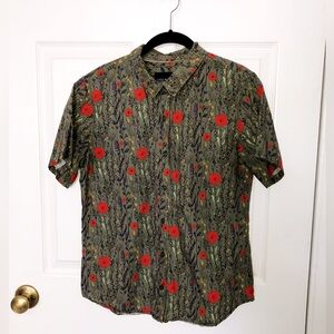 Wildfang Essential Button Down Shirt Botanical Medium
